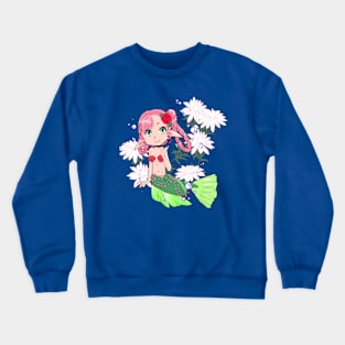 Pink & Green Mermaid Crewneck Sweatshirt